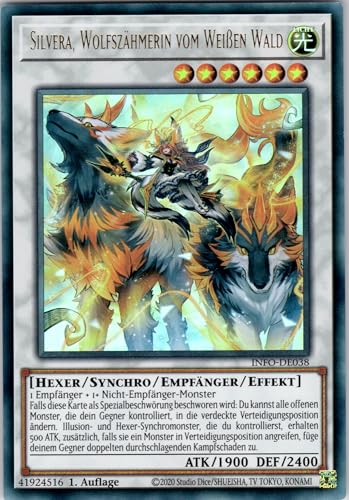 Silvera, Wolfszähmerin vom Weißen Wald - INFO-DE038 - Ultra Rare - 1. Auflage - Deutsch - Yugioh - The Infinite Forbidden - mit RC-Fieldcenter von RC