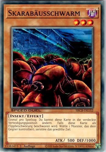 Skarabäusschwarm - SBCB-DE152 - Common - 1. Auflage - Deutsch - Yugioh - Speed Duel: Battle City Box - mit RC-Fieldcenter von RC