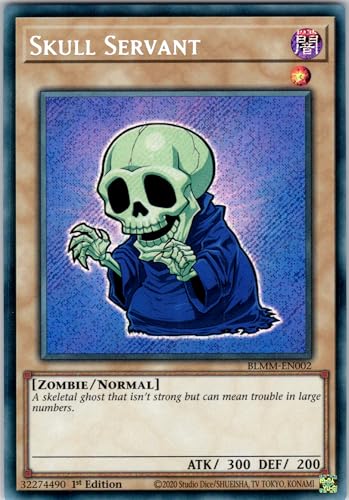 Skull Servant - BLMM-EN002 - Secret Rare - 1st Edition - English - Yugioh - Battles of Legend: Monster Mayhem - with RC Field Center Skull Servant - BLMM-EN002 - Secret Rare - 1st Edition - English - Yugioh - Battles of Legend: Monster Mayhem - with RC Field Center von RC