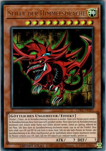 Slifer der Himmelsdrache - LDK2-DES01 - Ultra Rare - Deutsch - Legendary Decks II - mit RC-Fieldcenter Slifer der Himmelsdrache - LDK2-DES01 - Ultra Rare - Deutsch - Legendary Decks II - mit RC-Fieldcenter von RC