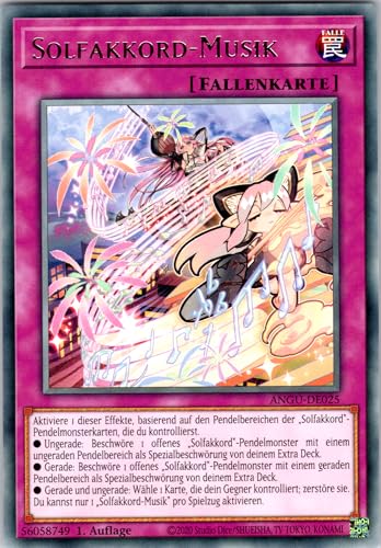 Solfakkord-Musik - ANGU-DE025 - Rare - 1. Auflage - Deutsch - Yugioh - Ancient Guardians - mit RC-Fieldcenter von RC