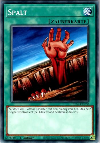 Spalt - STAS-DE022 - Common - 1. Auflage - Deutsch - Yugioh - 2-Player Starter Set - mit RC-Fieldcenter von RC
