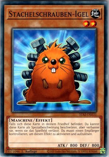 Stachelschrauben-Igel - STAS-DE031 - Common - 1. Auflage - Deutsch - Yugioh - 2-Player Starter Set - mit RC-Fieldcenter von RC