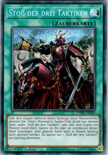 Stoß der DREI Taktiken - PHHY-DE069 - Secret Rare - 1. Auflage - Deutsch - Yugioh - Photon Hypernova - mit RC-Fieldcenter Stoß der DREI Taktiken - PHHY-DE069 - Secret Rare - 1. Auflage - Deutsch - Yugioh - Photon Hypernova - mit RC-Fieldcenter von RC