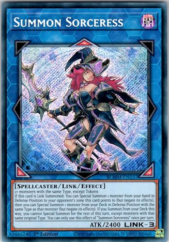 Summon Sorceress - BLMM-EN157 - Secret Rare - 1st Edition - English - Yugioh - Battles of Legend: Monster Mayhem - with RC Field Center von RC