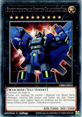 Superdimensionaler Roboter-Galaxiezerstörer - CRBR-DE043 - Rare - 1. Auflage - Deutsch - Yugioh - Crossover Breakers - mit RC-Fieldcenter von RC