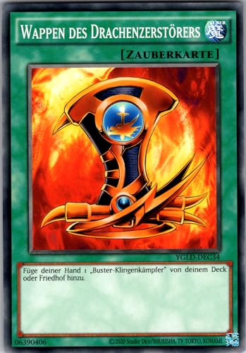 Symbol des Drachenzerstörers - YGLD-DEC34 - Common - Deutsch - Yugioh - Yugi's Legendary Decks - mit RC-Fieldcenter Symbol des Drachenzerstörers - YGLD-DEC34 - Common - Deutsch - Yugioh - Yugi's Legendary Decks - mit RC-Fieldcenter von RC