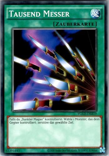 Tausend Messer - YGLD-DEB19 - Common - Deutsch - Yugioh - Yugi's Legendary Decks - mit RC-Fieldcenter Tausend Messer - YGLD-DEB19 - Common - Deutsch - Yugioh - Yugi's Legendary Decks - mit RC-Fieldcenter von RC
