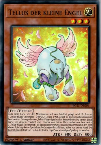 Tellus der kleine Engel - EGS1-DE006 - Super Rare - 1. Auflage - Deutsch - Egyptian God Deck: Slifer The Sky Dragon - mit RC-Fieldcenter Tellus der kleine Engel - EGS1-DE006 - Super Rare - 1. Auflage - Deutsch - Egyptian God Deck: Slifer The Sky Dragon - mit RC-Fieldcenter von RC