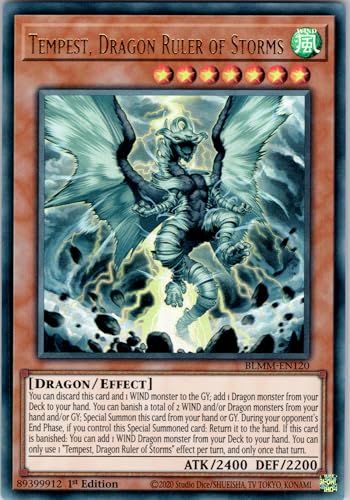 Tempest, Dragon Ruler of Storms - BLMM-EN120 - Ultra Rare - 1st Edition - English - Yugioh - Battles of Legend: Monster Mayhem - with RC Field Center von RC