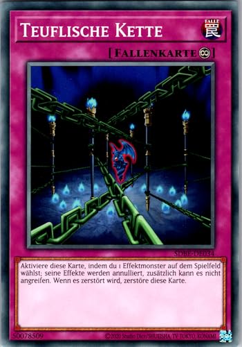 Teuflische Kette - SDBE-DE034 - Common - Deutsch - Structure Deck: Saga of Blue-Eyes White Dragon - mit RC-Fieldcenter Teuflische Kette - SDBE-DE034 - Common - Deutsch - Structure Deck: Saga of Blue-Eyes White Dragon - mit RC-Fieldcenter von RC