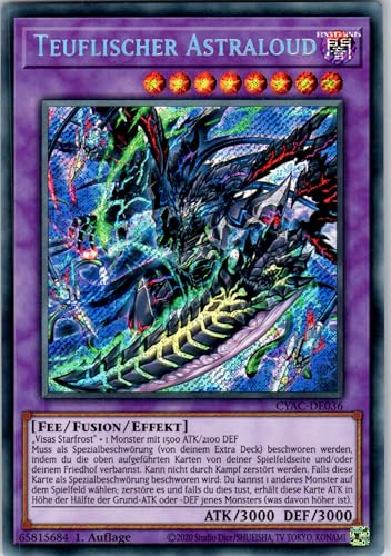 Teuflischer Astraloud - CYAC-DE036 - Secret Rare - 1. Auflage - Deutsch - Yugioh - Cyberstorm Access - mit RC-Fieldcenter von RC