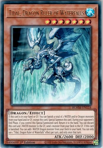 Tidal, Dragon Ruler of Waterfalls - BLMM-EN118 - Ultra Rare - 1st Edition - English - Yugioh - Battles of Legend: Monster Mayhem - with RC Field Center von RC