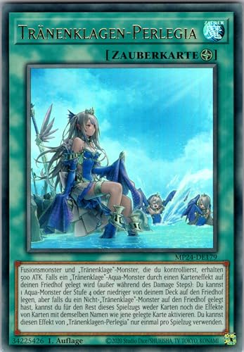Tränenklagen-Perlegia - MP24-DE179 - Ultra Rare - 1. Auflage - Deutsch - Yugioh - 25th Anniversary Tin: Dueling Mirrors - mit RC-Fieldcenter von RC