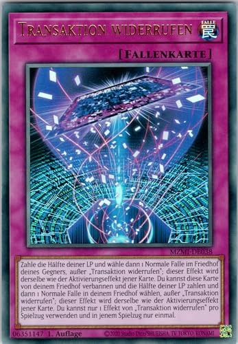 Transaktion widerrufen - MZMI-DE038 - Ultra Rare - 1. Auflage - Deutsch - Yugioh - Maze of Millennia - mit RC-Fieldcenter von RC
