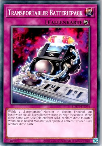 Transportabler Batteriepack - LODT-DE074 - Common - Deutsch - Yugioh - Light of Destruction - mit RC-Fieldcenter von RC