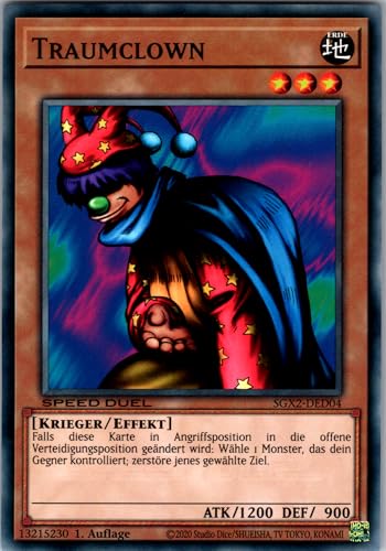 Traumclown - SGX2-DED04 - Common - 1. Auflage - Deutsch - Yugioh - Speed Duel GX: Midterm Paradox - mit RC-Fieldcenter von RC