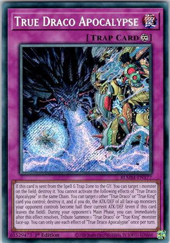 True Draco Apocalypse - BLMM-EN177 - Secret Rare - 1st Edition - English - Yugioh - Battles of Legend: Monster Mayhem - with RC Field Center von RC