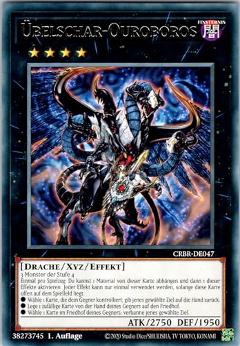Übelschar-Ouroboros - CRBR-DE047 - Rare - 1. Auflage - Deutsch - Yugioh - Crossover Breakers - mit RC-Fieldcenter von RC