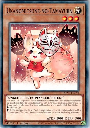 Ukanomitsune-no-Tamayura - DUAD-DE098 - Common - 1. Auflage - Deutsch - Yugioh - Duelist's Advance - mit RC-Fieldcenter Ukanomitsune-no-Tamayura - DUAD-DE098 - Common - 1. Auflage - Deutsch - Yugioh - Duelist's Advance - mit RC-Fieldcenter von RC