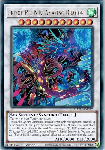 Ukiyoe-P.U.N.K. Amazing Dragon - BLMM-EN077 - Ultra Rare - 1st Edition - English - Yugioh - Battles of Legend: Monster Mayhem - with RC Field Center von RC