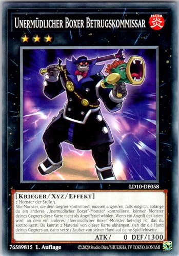 Unermüdlicher Boxer Betrugskommissar - LD10-DE058 - Common - 1. Auflage - Deutsch - Yugioh - Legendary Duelists: Soulburning Volcano - mit RC-Fieldcenter Unermüdlicher Boxer Betrugskommissar - LD10-DE058 - Common - 1. Auflage - Deutsch - Yugioh - Legendary Duelists: Soulburning Volcano - mit RC-Fieldcenter von RC