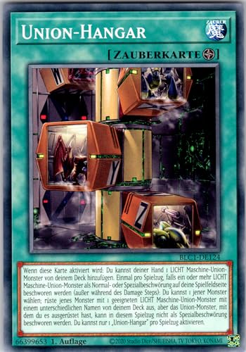 Union-Hangar - BLC1-DE124 - Common - 1. Auflage - Deutsch - Yugioh - Battles of Legend: Chapter 1 - mit RC-Fieldcenter von RC