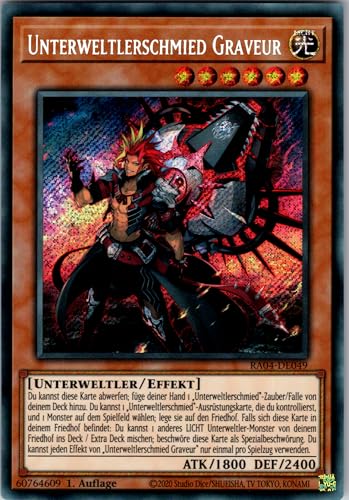 Unterweltlerschmied Graveur - RA04-DE049 - Secret Rare - 1. Auflage - Deutsch - Yugioh - Quarter Century Stampede - mit RC-Fieldcenter Unterweltlerschmied Graveur - RA04-DE049 - Secret Rare - 1. Auflage - Deutsch - Yugioh - Quarter Century Stampede - mit RC-Fieldcenter von RC