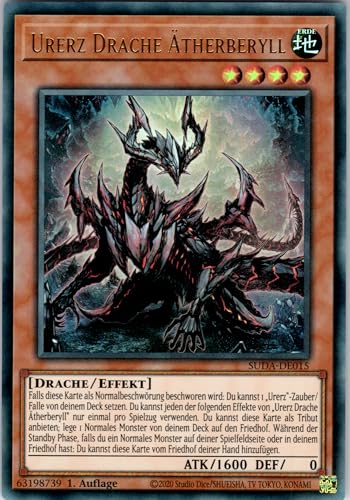 Urerz Drache Ätherberyll - SUDA-DE015 - Ultra Rare - 1. Auflage - Deutsch - Yugioh - Supreme Darkness - mit RC-Fieldcenter von RC