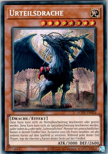 Urteilsdrache - LODT-DE026 - Secret Rare - Deutsch - Yugioh - Light of Destruction - mit RC-Fieldcenter von RC