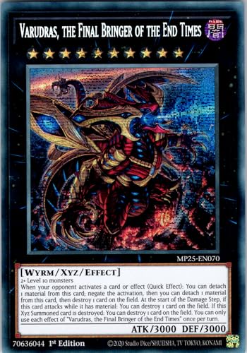 Varudras, The Final Bringer of The End Times - MP25-EN070 - Secret Rare - 1st Edition - English - Yugioh - 2025 Mega-Pack Tin - with RC Field Center von RC
