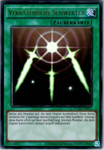Verräterische Schwerter - YGLD-DEB17 - Ultra Rare - Deutsch - Yugioh - Yugi's Legendary Decks - mit RC-Fieldcenter Verräterische Schwerter - YGLD-DEB17 - Ultra Rare - Deutsch - Yugioh - Yugi's Legendary Decks - mit RC-Fieldcenter von RC