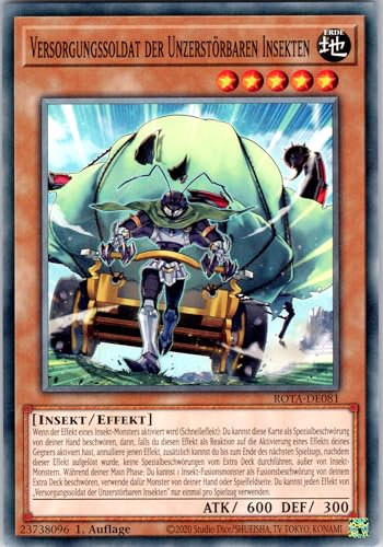 Versorgungssoldat der Unzerstörbaren Insekten - ROTA-DE081 - Common - 1. Auflage - Deutsch - Yugioh - Rage of The Abyss - mit RC-Fieldcenter Versorgungssoldat der Unzerstörbaren Insekten - ROTA-DE081 - Common - 1. Auflage - Deutsch - Yugioh - Rage of The Abyss - mit RC-Fieldcenter von RC