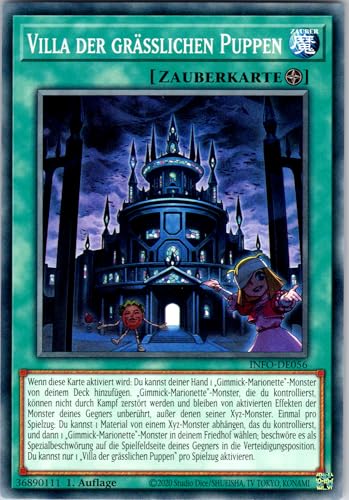 Villa der grässlichen Puppen - INFO-DE056 - Common - 1. Auflage - Deutsch - Yugioh - The Infinite Forbidden - mit RC-Fieldcenter Villa der grässlichen Puppen - INFO-DE056 - Common - 1. Auflage - Deutsch - Yugioh - The Infinite Forbidden - mit RC-Fieldcenter von RC