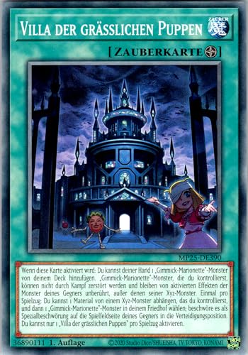 Villa der grässlichen Puppen - MP25-DE390 - Common - 1. Auflage - Deutsch - Yugioh - 2025 Mega-Pack Tin - mit RC-Fieldcenter Villa der grässlichen Puppen - MP25-DE390 - Common - 1. Auflage - Deutsch - Yugioh - 2025 Mega-Pack Tin - mit RC-Fieldcenter von RC