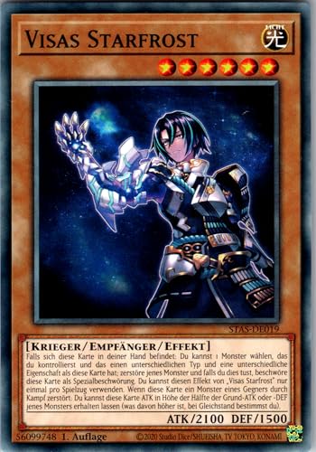 Visas Starfrost - STAS-DE019 - Common - 1. Auflage - Deutsch - Yugioh - 2-Player Starter Set - mit RC-Fieldcenter von RC