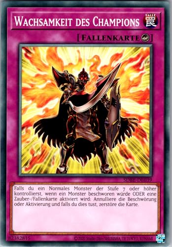 Wachsamkeit des Champions - SDBE-DE039 - Common - Deutsch - Structure Deck: Saga of Blue-Eyes White Dragon - mit RC-Fieldcenter von RC