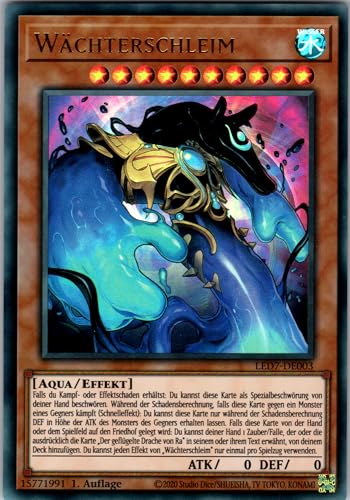 Wächterschleim - LED7-DE003 - Ultra Rare - 1. Auflage - Deutsch - Yugioh - Legendary Duelists: Rage of Ra - mit RC-Fieldcenter von RC