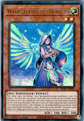 Wahrsagerin des Herolds - BLTR-DE072 - Ultra Rare - 1. Auflage - Deutsch - Yugioh - Battles of Legend: Terminal Revenge - mit RC-Fieldcenter von RC