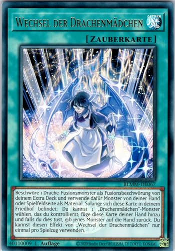 Wechsel der Drachenmädchen - BLMM-DE067 - Ultra Rare - 1. Auflage - Deutsch - Yugioh - Battles of Legend: Monster Mayhem - mit RC-Fieldcenter von RC