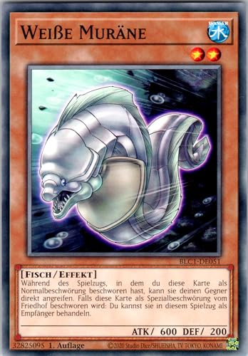 Weiße Muräne - BLC1-DE051 - Common - 1. Auflage - Deutsch - Yugioh - Battles of Legend: Chapter 1 - mit RC-Fieldcenter von RC