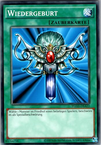 Wiedergeburt - YGLD-DEA23 - Common - Deutsch - Yugioh - Yugi's Legendary Decks - mit RC-Fieldcenter Wiedergeburt - YGLD-DEA23 - Common - Deutsch - Yugioh - Yugi's Legendary Decks - mit RC-Fieldcenter von RC