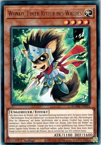 Wonko, Edler Ritter des Waldes - BLMM-DE035 - Ultra Rare - 1. Auflage - Deutsch - Yugioh - Battles of Legend: Monster Mayhem - mit RC-Fieldcenter Wonko, Edler Ritter des Waldes - BLMM-DE035 - Ultra Rare - 1. Auflage - Deutsch - Yugioh - Battles of Legend: Monster Mayhem - mit RC-Fieldcenter von RC