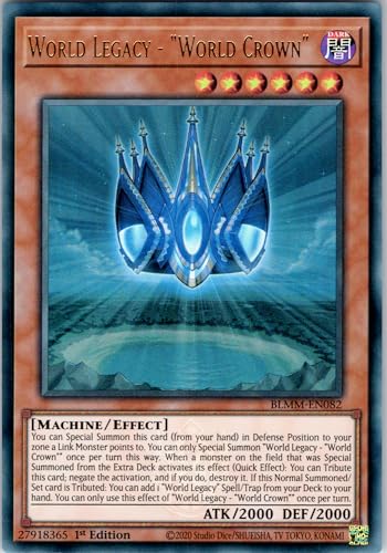 World Legacy - World Crown - BLMM-EN082 - Ultra Rare - 1st Edition - English - Yugioh - Battles of Legend: Monster Mayhem - with RC Field Center von RC