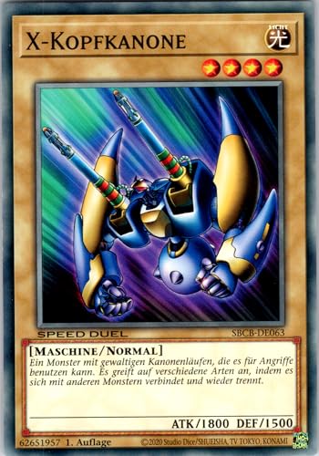 X-Kopfkanone - SBCB-DE063 - Common - 1. Auflage - Deutsch - Yugioh - Speed Duel: Battle City Box - mit RC-Fieldcenter X-Kopfkanone - SBCB-DE063 - Common - 1. Auflage - Deutsch - Yugioh - Speed Duel: Battle City Box - mit RC-Fieldcenter von RC