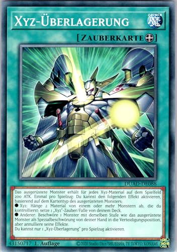 Xyz-Überlagerung - DUAD-DE088 - Common - 1. Auflage - Deutsch - Yugioh - Duelist's Advance - mit RC-Fieldcenter Xyz-Überlagerung - DUAD-DE088 - Common - 1. Auflage - Deutsch - Yugioh - Duelist's Advance - mit RC-Fieldcenter von RC