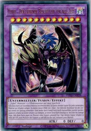 Yubel - Der liebende Beschützer für alle Zeit - PHNI-DE038 - Ultra Rare - 1. Auflage - Deutsch - Yugioh - Phantom Nightmare - mit RC-Fieldcenter von RC