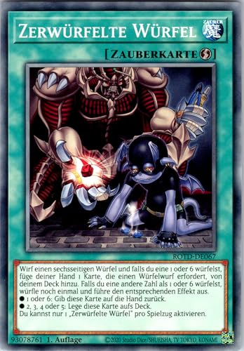 Zerwürfelte Würfel - ROTD-DE067 - Common - 1. Auflage - Deutsch - Yugioh - Rise of The Duelist - mit RC-Fieldcenter von RC