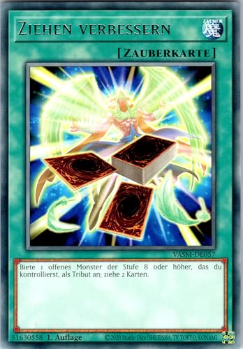 Ziehen verbessern - VASM-DE057 - Rare - 1. Auflage - Deutsch - Yugioh - Valiant Smashers - mit RC-Fieldcenter von RC