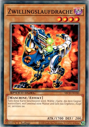 Zwillingslaufdrache - SBCB-DE180 - Common - 1. Auflage - Deutsch - Yugioh - Speed Duel: Battle City Box - mit RC-Fieldcenter Zwillingslaufdrache - SBCB-DE180 - Common - 1. Auflage - Deutsch - Yugioh - Speed Duel: Battle City Box - mit RC-Fieldcenter von RC